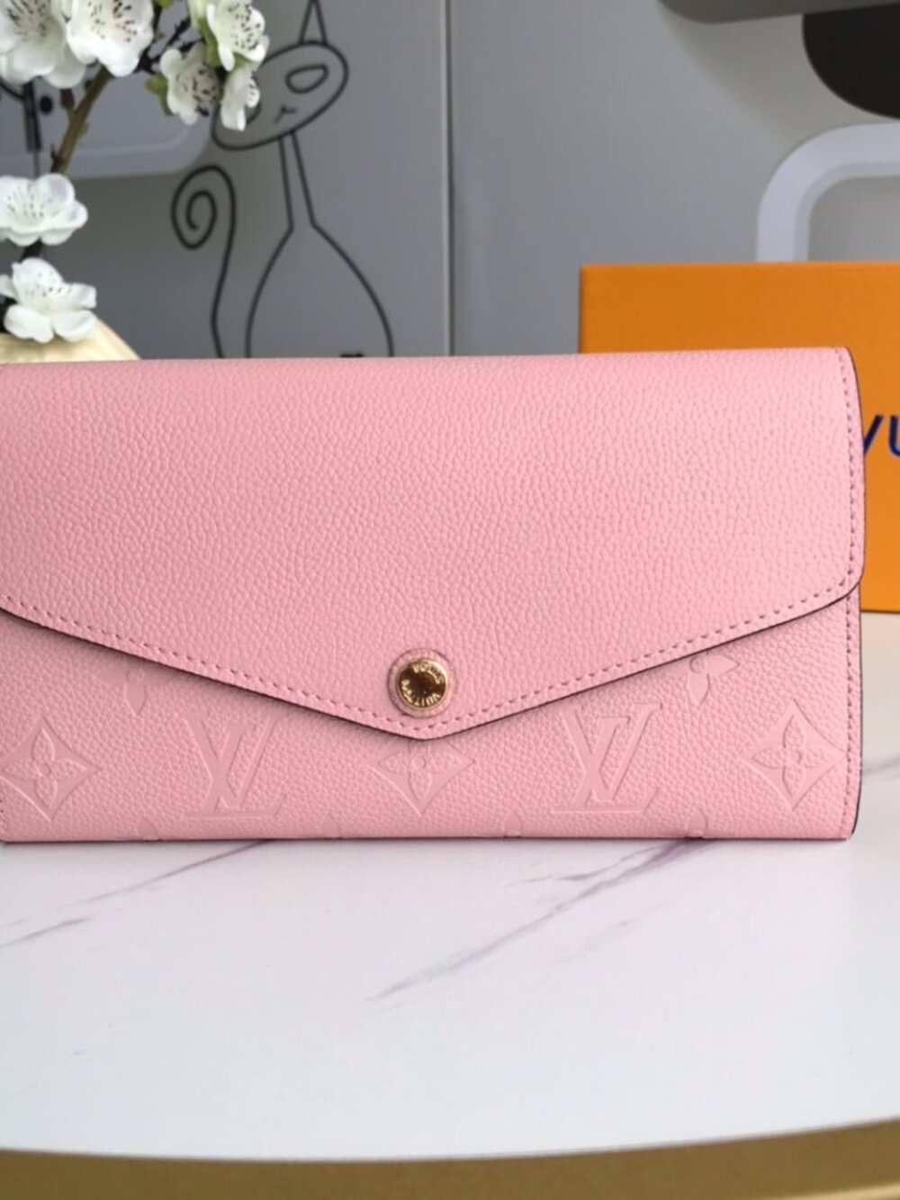 Louis Vuitton Sarah Wallet Monogram Empreinte Leather